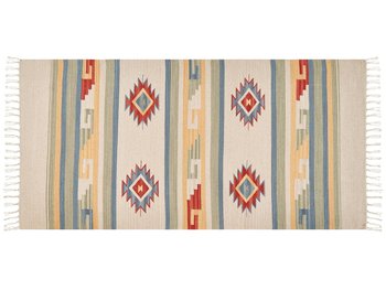 Dywan bawełniany kilim 80 x 150 cm wielokolorowy APARAN - Beliani