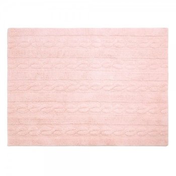 Dywan bawełniany, LORENA CANALS, Trenzas Soft, różowy, 120 x 160 cm - Lorena Canals