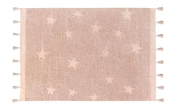 Dywan bawełniany, MIA HOME, Hippy Stars, pudrowy róż, 120x175 cm - MIA home