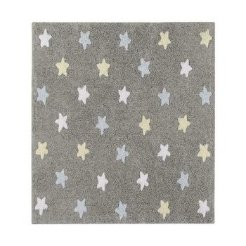 Dywan bawełniany w gwiazdki - wielokolorowy - 120 x 160 - Youdoit