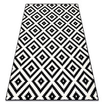 Dywan Bcf Morad Ruta Romby, Geometryczny - Czarny / Krem, 200X300 Cm
