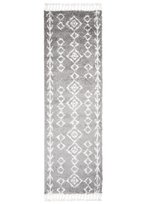 Dywan Chemex BOHO Chodnikowy Shaggy Miękki G940B Szary 100x250