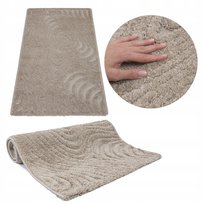 DYWAN CHODNIK BEŻOWY DWUPOZIOMOWY 3D BOHO DO SYPIALNI VINTAGE 80x150CM