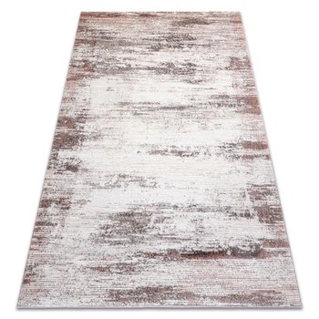 Dywan CORE W9775 Ramka, Przecierany - Strukturalny, dwa poziomy runa, jasny beż / róż, 160x220 cm - Dywany Łuszczów