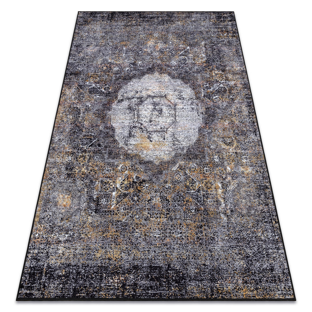 dywan-do-prania-miro-51453-805-rozeta-vintage-antypo-lizgowy-szary