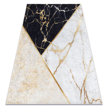 Dywan do prania MIRO 52103.801 Marmur, geometryczny antypoślizgowy - złoty, 140x190 cm - Dywany Łuszczów
