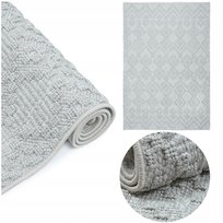 DYWAN DO SALONU DEKORACYJNY SZARY 120x170CM BOHO DWUPOZIOMOWY 