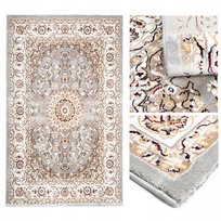 Dywan Do Salonu Tradycyjny Vintage Retro Duży Modny Wzór 200X290Cm Szary