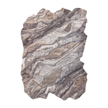 Dywan DYWANY ŁUSZCZÓW TINE 75313B Skała, kamień - nowoczesny, nieregularny kształt ciemny szary / jasny szary, 160x220 cm - Dywany Łuszczów