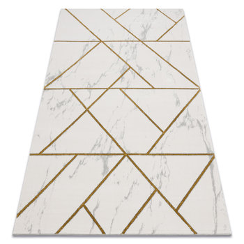 Dywan EMERALD ekskluzywny 1012 glamour, stylowy geometryczny, marmur krem / złoty, 240x330 cm - Dywany Łuszczów