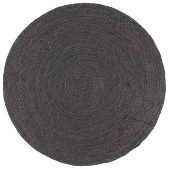 Dywan jutowy, ciemnoszary, 180 cm, ręcznie wykonan - Zakito Europe