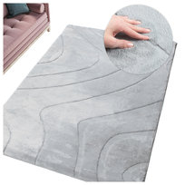 DYWAN MIĘKKI PLUSZOWY RABBIT 120x170cm FUTRO KRÓLIKA SZARY