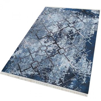 Dywan nowoczesny boho Hypno 01 niebieski - 80 x 150 cm - Home Carpets