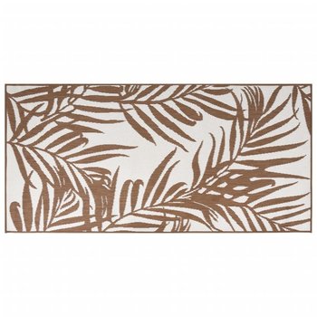 Dywan ogrodowy dwustronny, 100x200 cm, brązowy/bia - Zakito Europe