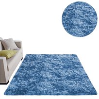 Dywan Ombre Shaggy Strado 200x200 OmbreNavy (Ciemny Niebieski)