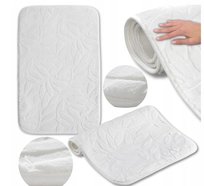 DYWAN PLUSZOWY CHODNIK DO SYPIALNI RABBIT  SUPER MIĘKKI DEKORACYJNY 60x100CM BIAŁY