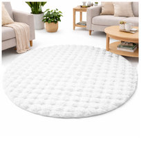 Dywan Rabbit Bubble 120x120 cm pluszowy do salonu elegancki puszysty aksamitny