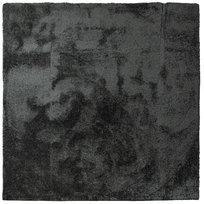 Dywan Shaggy Do Salonu Sypialni Kwadratowy Elegancki Ciemny Szary 200X200Cm