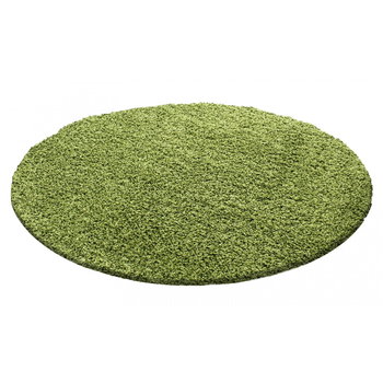 Dywan shaggy zielony 80 cm x 80 cm koło - Ayyildiz