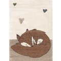 Dywan Sleeping Foxes, 120x170 cm - Yellow Tipi