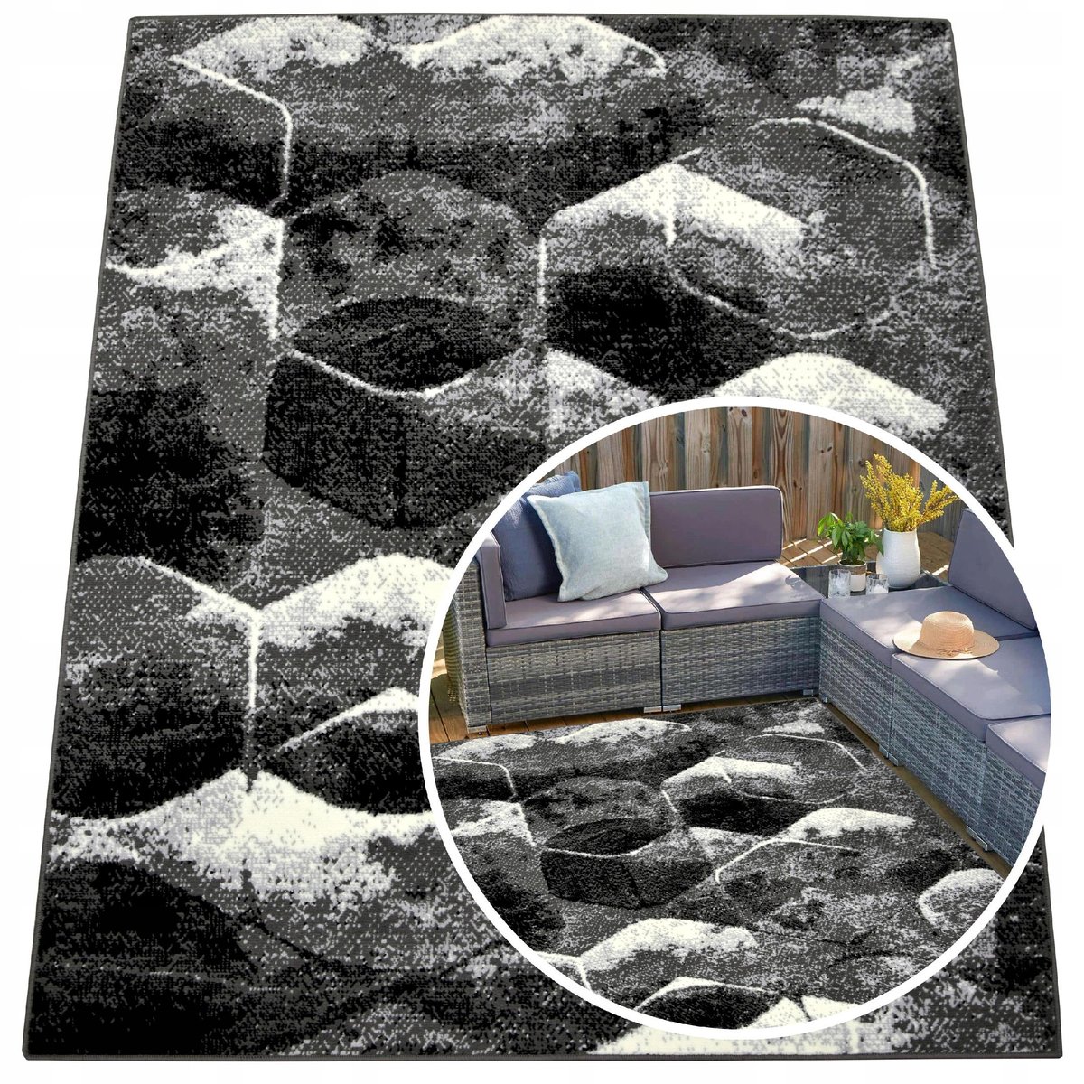 Dywan Szary Dywany Kolorowe Do Salonu 160X220 Inna marka Sklep