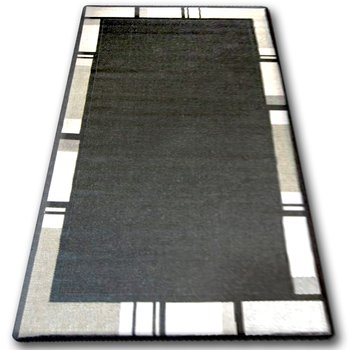 Dywan sznurkowy DYWANY ŁUSZCZÓW Sizal Floorlux 20195, czarny/srebrny , 160x230 cm - Dywany Łuszczów