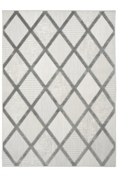 Dywan Sznurkowy Stella D413A l.grey/d.grey Romby Szary Srebrny Krem-80x150 cm - Inny producent