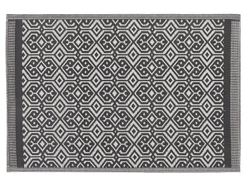 Dywan zewnętrzn, czarny, Barmer, 120x180 cm - Beliani