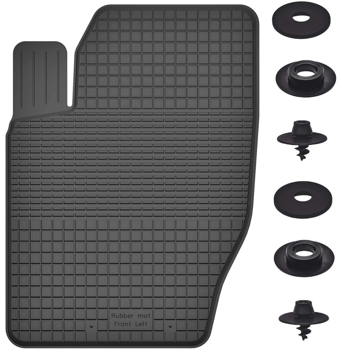 Alfombras Goma TPE Personalizadas Alfombrillas De Coche A Medida Para Peugeot 407 (2004-2011) - Goma TPE Con Borde Alto Antideslizante Proteccion Interior Coche