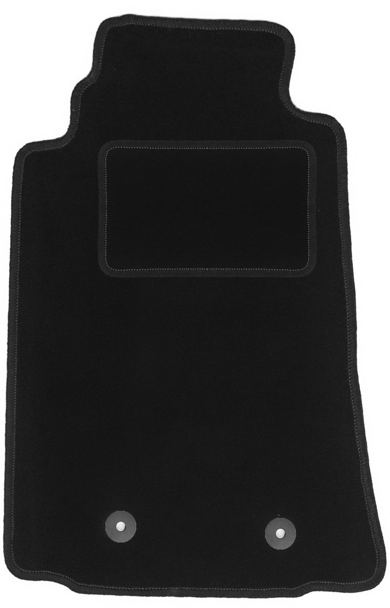 Tappetini adatti per Mazda MX-5 III Tipo NC (Costruzione 2005-2014), Deluxe nero | 2 pz. | Bordo rosso