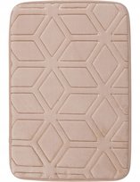 DYWANIK ŁAZIENKOWY BEŻOWY GRUBY MATA PIANKOWA MIĘKKA ANTYPOŚLIZGOWA 50x80CM