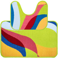 DYWANIK ŁAZIENKOWY KOMPLET 2części STELLA ANTYPOŚLIZGOWE MODNY MIĘKKIE