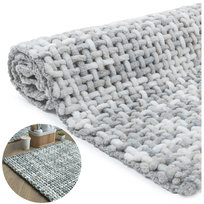 Dywanik Łazienkowy Mata Miękki Ciepły Do Prania Chłonny 60X100Cm Szary