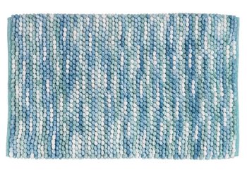 Dywanik łazienkowy URDO, 90 x 60 cm, niebieski, WENKO - WENKO