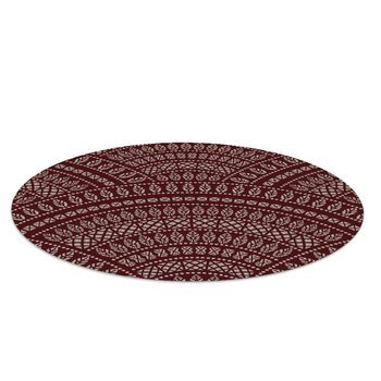 Dywanik pod krzesło Etniczna mandala fi100 cm - Coloray