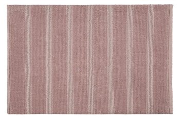 Dywanik ze srebrną nicią EUROFIRANY Laris, różowy, 50x70 cm - Eurofirany