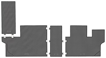 Dywaniki gumowe, Citroen Jumpy II Van od 2006-2016r. Cik-Car Cit00015 - CikCar