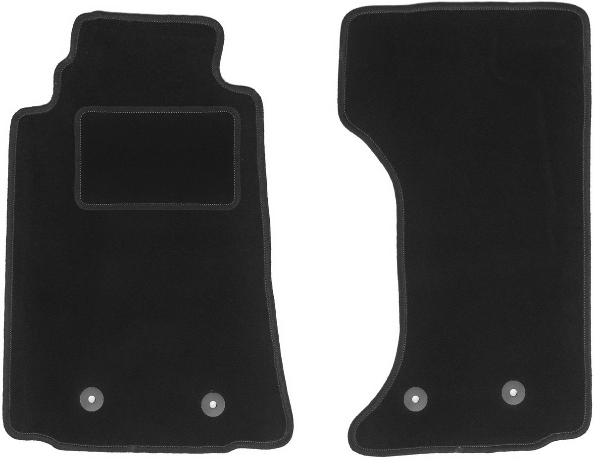 MOTOS Strike Tappetini In Velours Nero Per Mazda MX-5 III (2005-2015) - Set Di Tappetini Auto Specifici, Antiscivolo, Spessore 7 Mm - 2