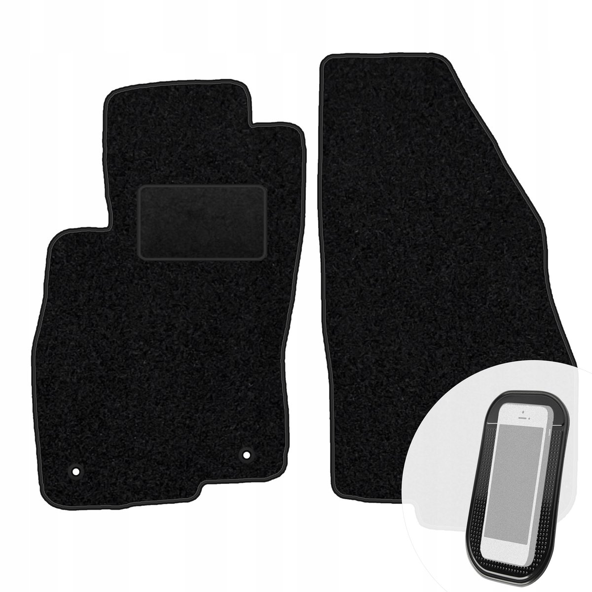Set Tappetini realizzato per FIAT TEMPRA anno dal 1989 al 1998 in Moquette di fibra fondo antiscivolo Modello in Color ANTRACITE