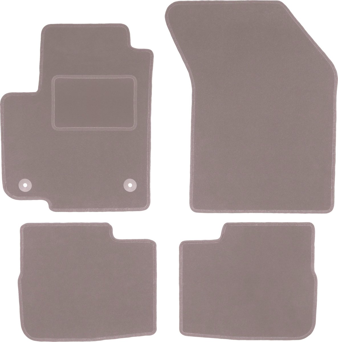 Tappetini Auto Per Fiat Sedici (2006-2014) – Set 5 Pezzi, Bordo Blu, Ricamo Velluto, Antiscivolo