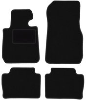 Dywaniki samochodowe, do: BMW 3 G21 (2018-) kombi, Touring- welurowe, czarne