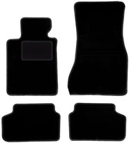 Dywaniki samochodowe, do: BMW 5 G31 (2017-) touring, kombi- welurowe, czarne