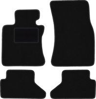 Dywaniki samochodowe, do: BMW 6 E63 (2003-2010) coupe- welurowe, czarne