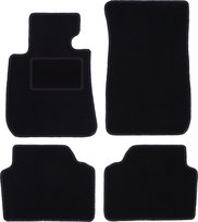 Dywaniki samochodowe, do: BMW X1 E84 (2004-2011) SUV- welurowe, czarne