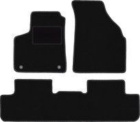 Dywaniki samochodowe, do: Chevrolet Rezzo (2000-2011) minivan- welurowe, czarne