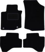 Dywaniki samochodowe, do: Citroen C1 I (2005-2014) hatchback- welurowe, czarne
