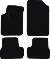 Dywaniki samochodowe, do: Citroen C3 I (2002-2009) hatchback- welurowe, czarne