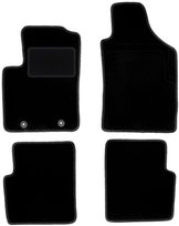 Dywaniki samochodowe, do: Fiat 500 (2007-2013) cabrio, hatchback- welurowe, czarne