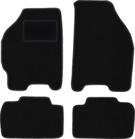 Dywaniki samochodowe, do: FIat Punto I (1992-1999) hatchback- welurowe, czarne