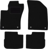 Dywaniki samochodowe, do: Fiat Tipo II (2015-) sedan- welurowe, czarne